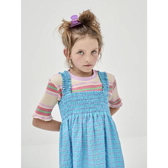 NEW REPOSE AMS l/s stripe tee shirt in multi striped - Picture 1 of 2